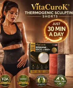 VitaCuroK® Moringa & Berberine 6‑In‑1 Micro‑Particle Sculpting & Fat‑Burn Shorts